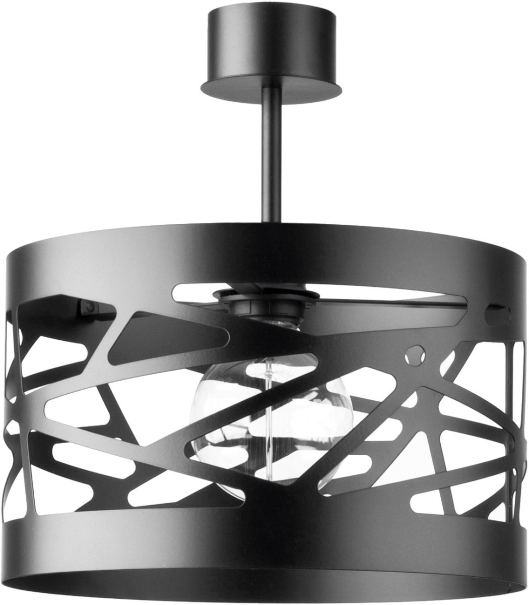 Plafon minimalistyczny MODUŁ FREZ M czarny, 1 × E27 – Sigma Lighting 31233