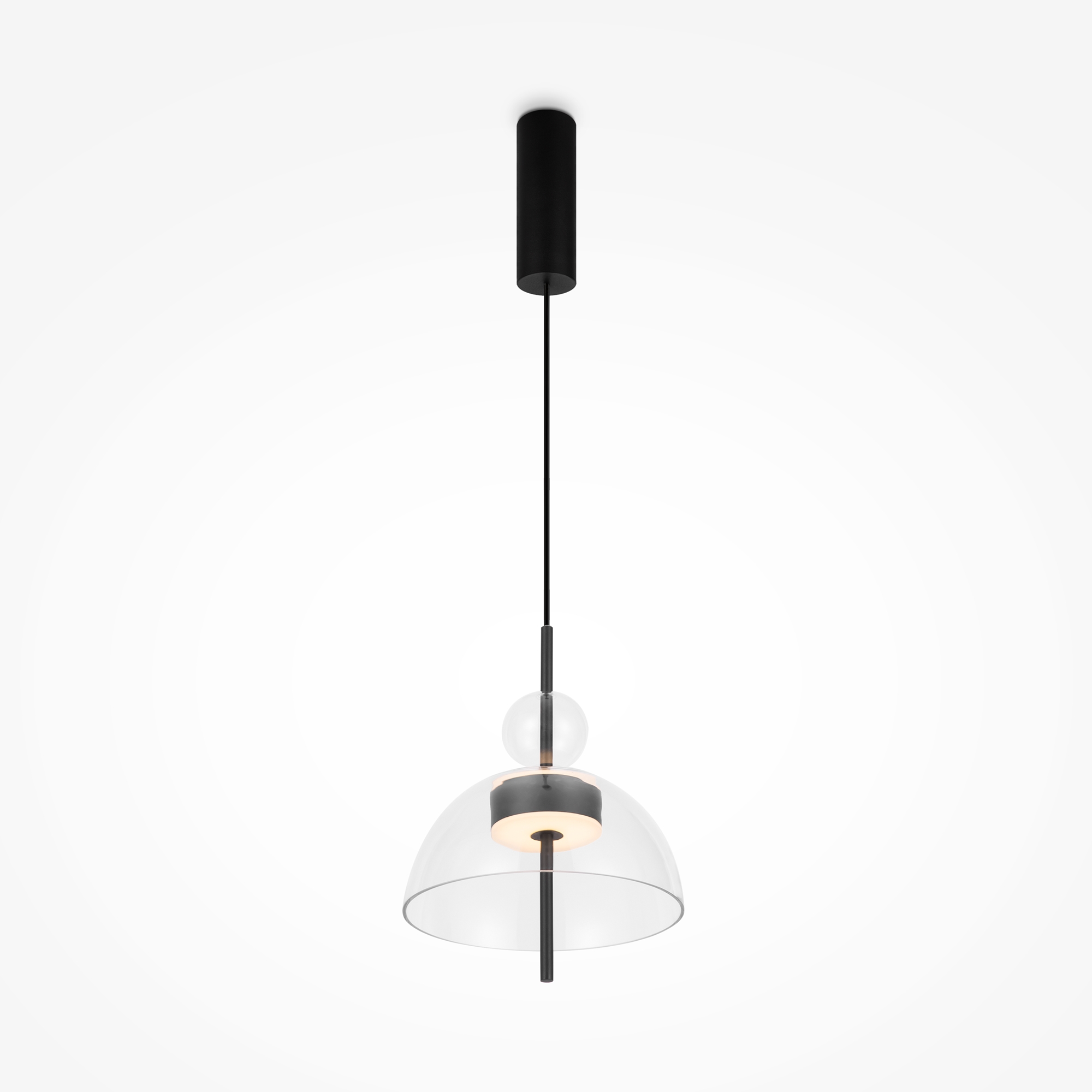 Lampa wisząca nowoczesna BANGKOK MOD185PL-L6B3K1, czarna, LED 12 W 3000 K – Maytoni