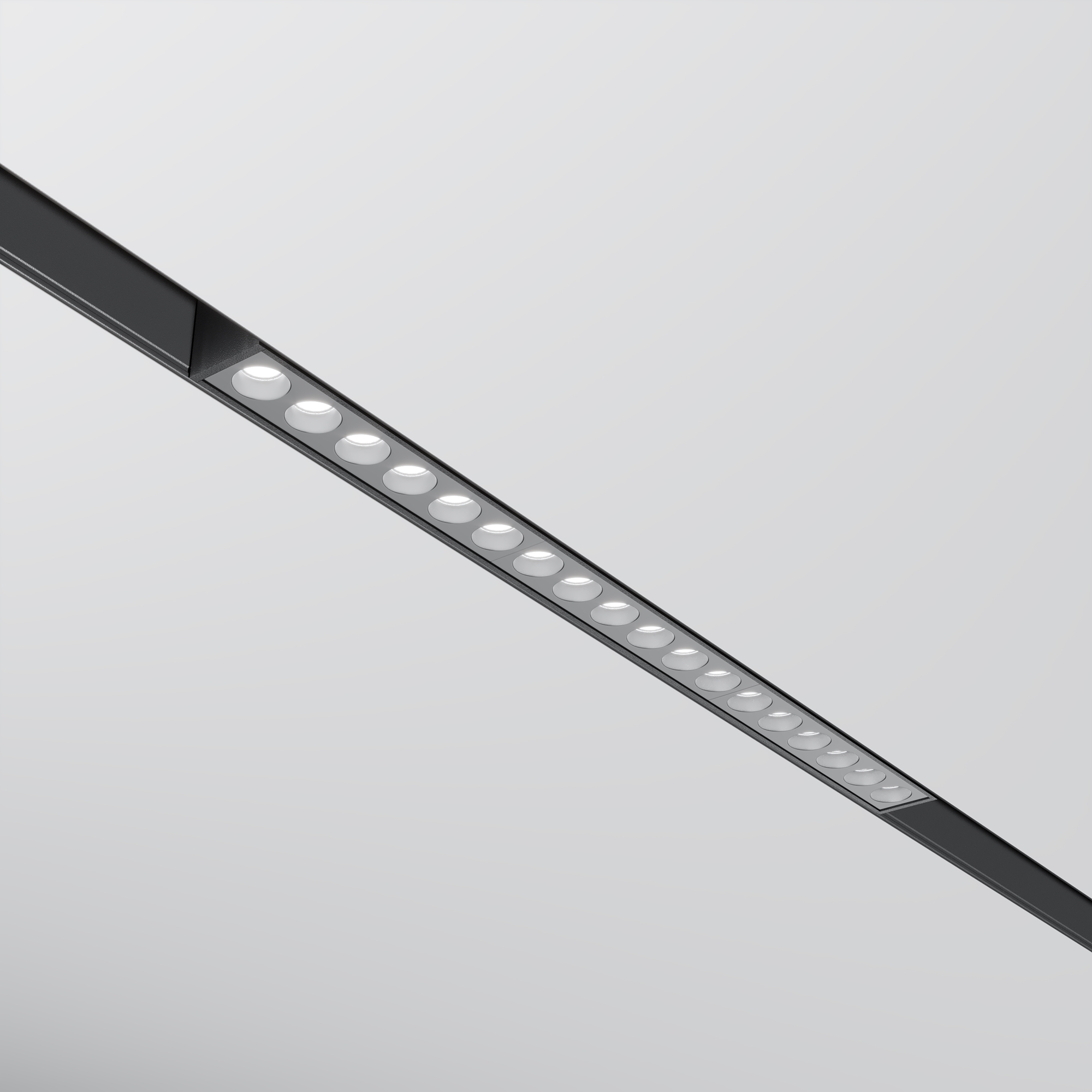 Oprawa liniowa do szyn magnetycznych EXILITY POINTS TR031-4-18W3K-S-DS-B, czarna, LED 18 W – Maytoni