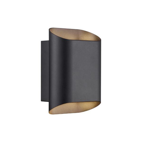 Kinkiet zewnętrzny minimalistyczny Nordlux NICO 22 ROUND MAXI — czarny, GU10, 2618191003