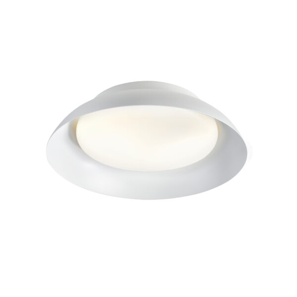 Plafon minimalistyczny Nordlux NIVORA 38 — biały, E27, 2610156001