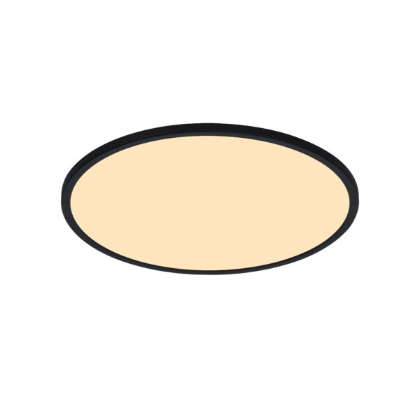 Plafon zewnętrzny minimalistyczny Nordlux OJA 29 ROUND — czarny, LED, 2618256103