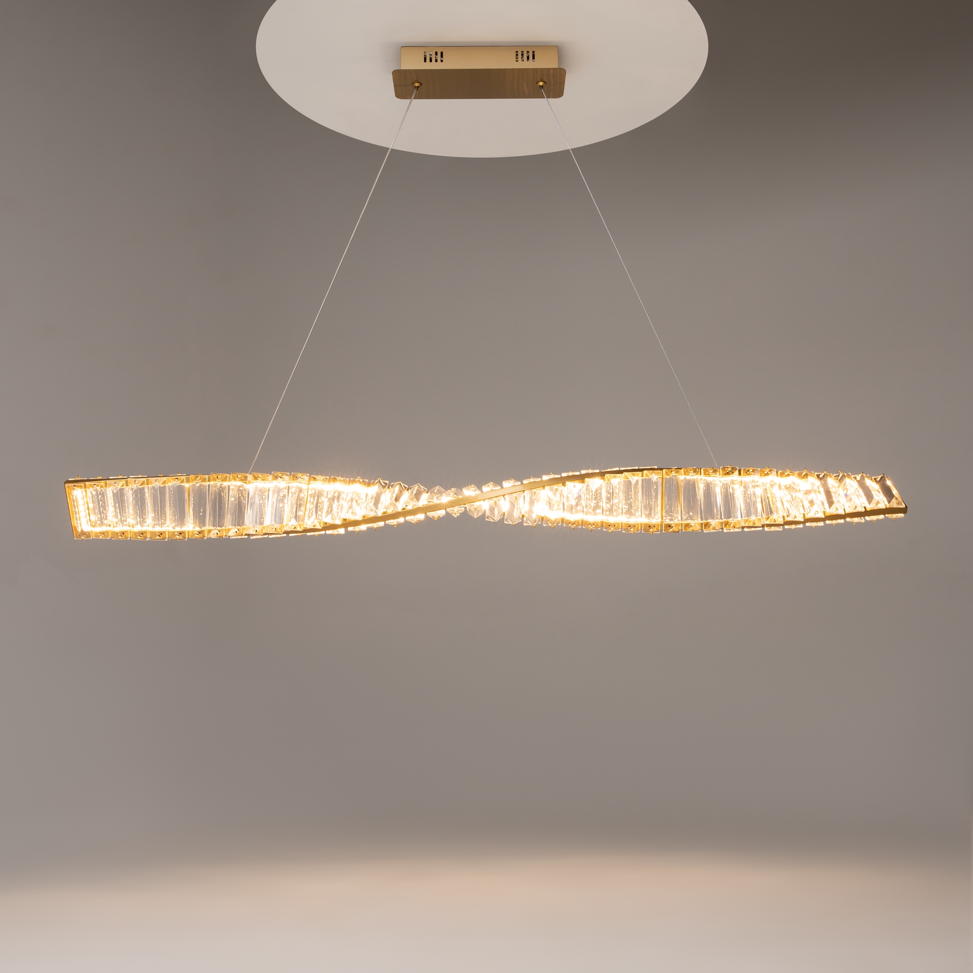 Lampa wisząca nowoczesna KRONE P097PL-L28BS3K, mosiądz, LED 27 W 3000 K – Maytoni - obrazek 5