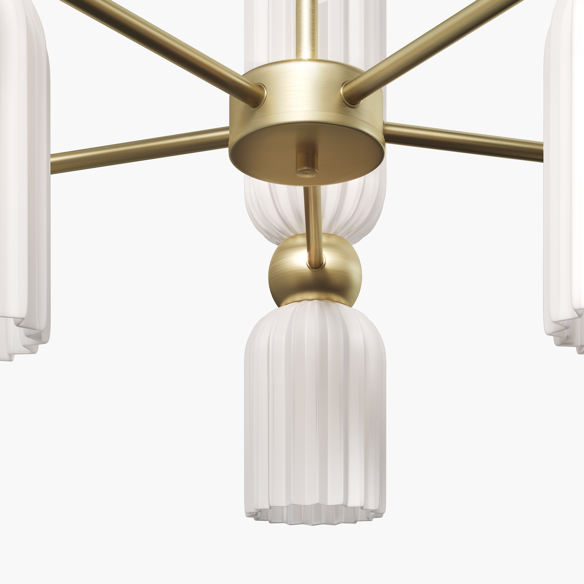 Lampa wisząca nowoczesna ANTIC MOD302PL-10W, złoto-biała, 10×E14 – Maytoni - obrazek 2