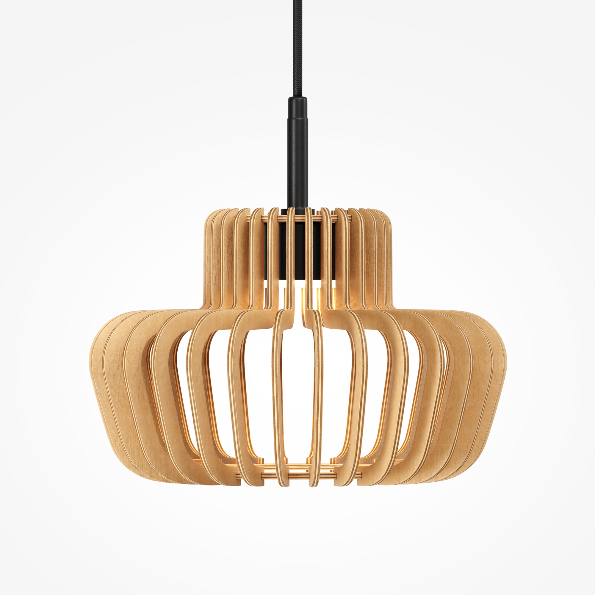 Lampa wisząca nowoczesna NAMIKI MOD465PL-L12BK2, czarno-beżowa, LED 14 W CCT 2700/3000/4000 K – Maytoni - obrazek 2