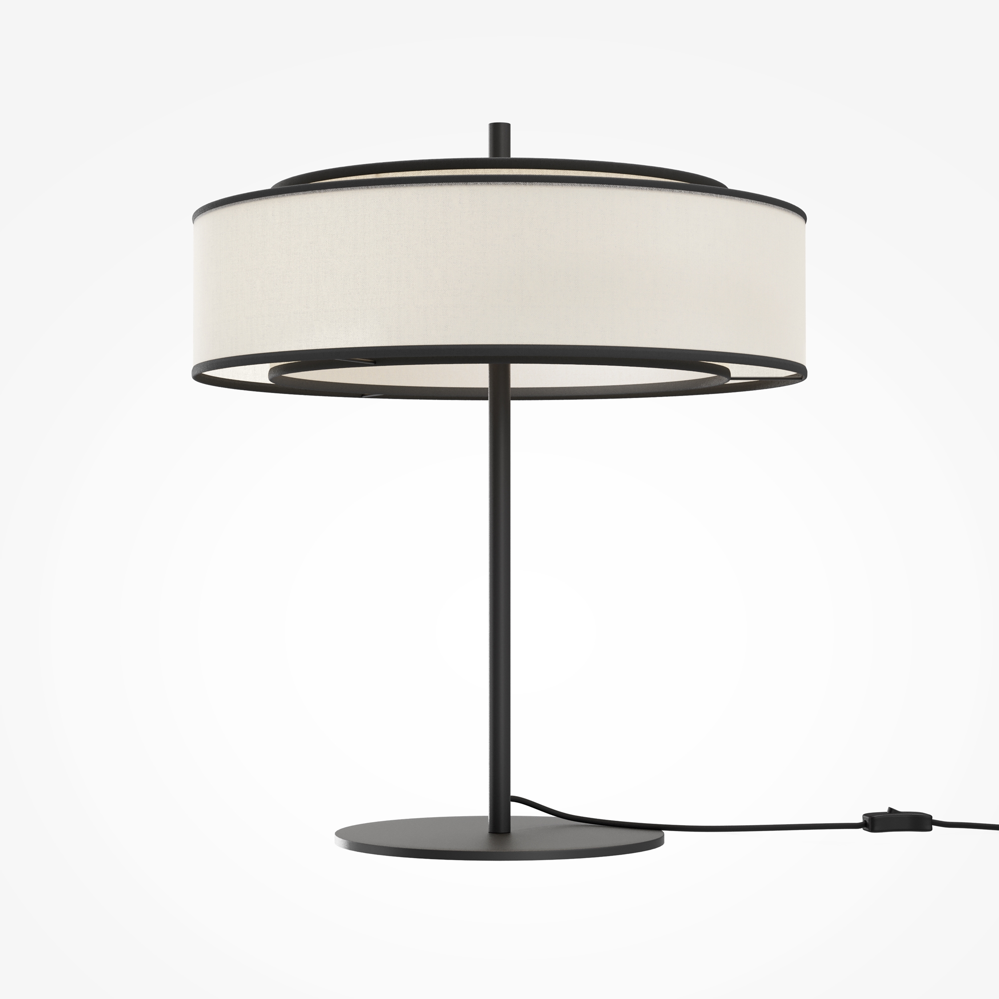 Lampa stołowa nowoczesna BERGAMO MOD613TL-02W, czarno-biała, 2×E14 – Maytoni - obrazek 2