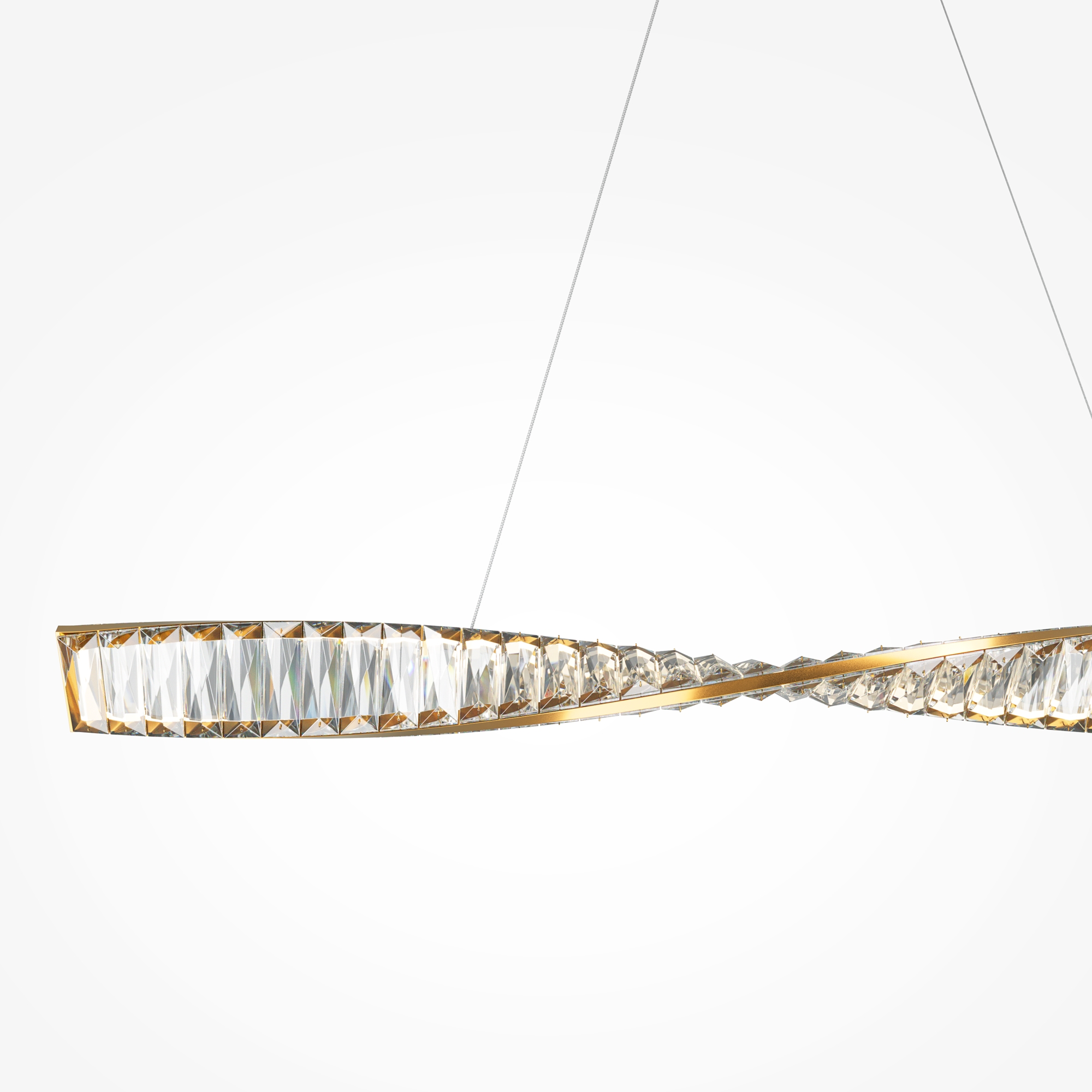 Lampa wisząca nowoczesna KRONE P097PL-L28BS3K, mosiądz, LED 27 W 3000 K – Maytoni - obrazek 2