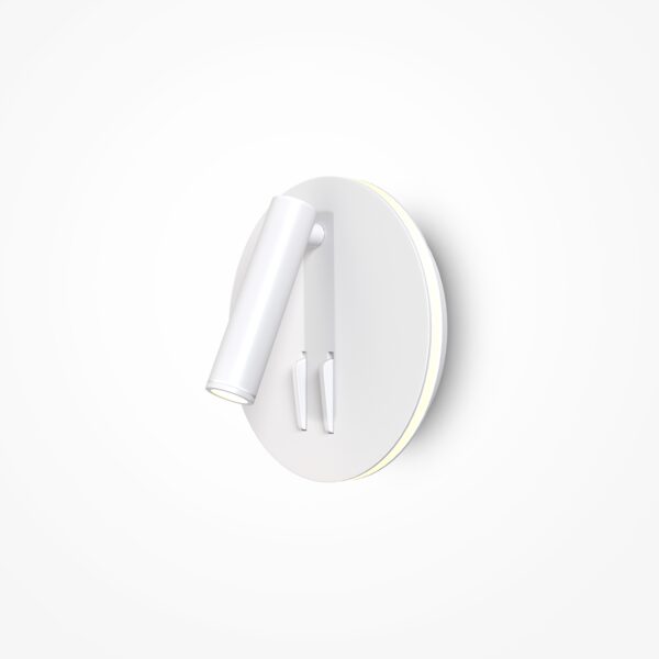 Kinkiet nowoczesny IOS 176 C176-WL-01-6W-W, biały, LED 9 W 3000 K – Maytoni