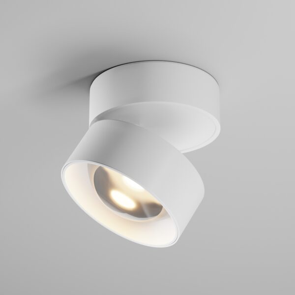 Oprawa sufitowa natynkowa LENS C220CL-12W3K-W, biała, LED 12 W 3000 K – Maytoni