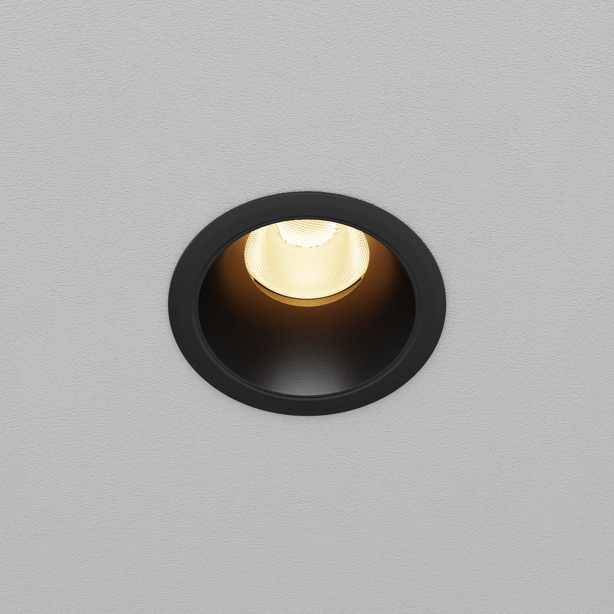 Oprawa sufitowa wpuszczana DIP DL115-10W-2.7K-B, czarna, LED 10 W 2700 K – Maytoni