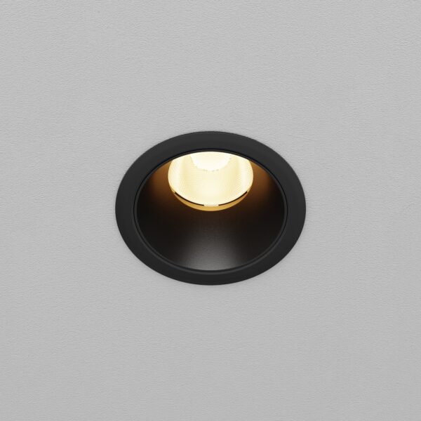 Oprawa sufitowa wpuszczana DIP DL115-10W-3K-B, czarna, LED 10 W 3000 K – Maytoni