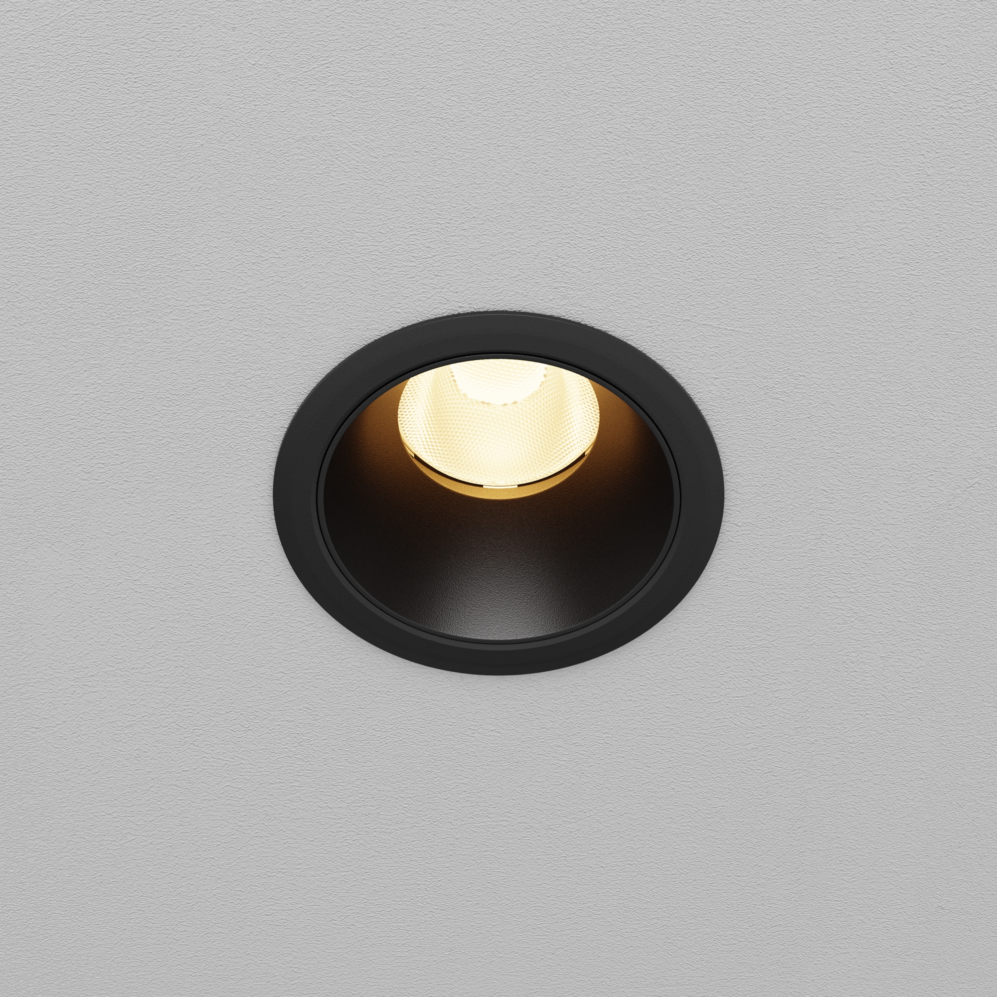 Oprawa sufitowa wpuszczana DIP DL115-10W-3K-B, czarna, LED 10 W 3000 K – Maytoni