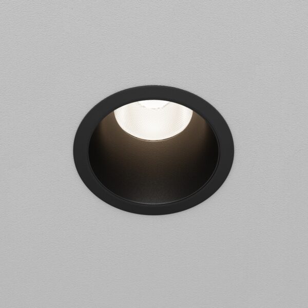 Oprawa sufitowa wpuszczana DIP DL118-15W-2.7K-B, czarna, LED 15 W 2700 K – Maytoni