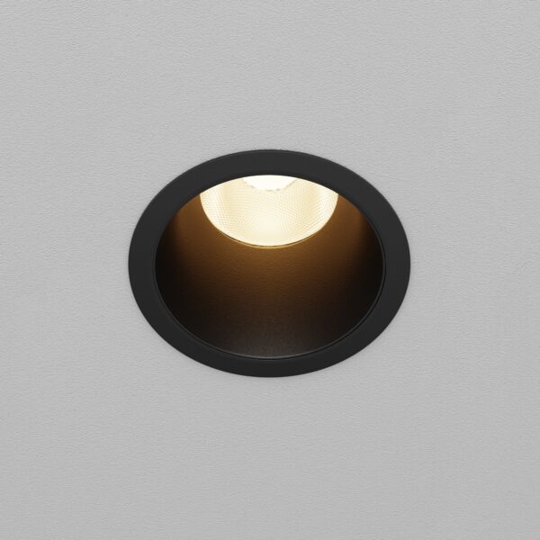 Oprawa sufitowa wpuszczana DIP DL118-15W-3K-B, czarna, LED 15 W 3000 K – Maytoni