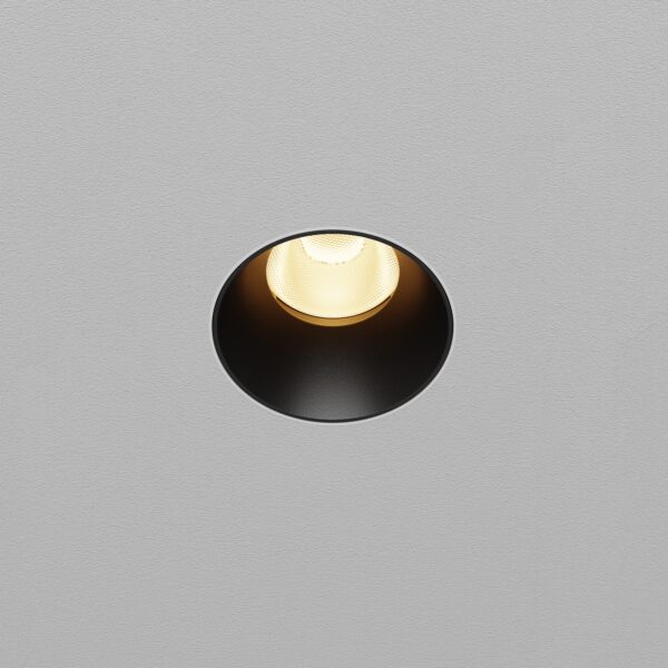 Oprawa sufitowa wpuszczana DIP DL119-10W-2.7K-TRS-B, czarna, LED 10 W 2700 K – Maytoni