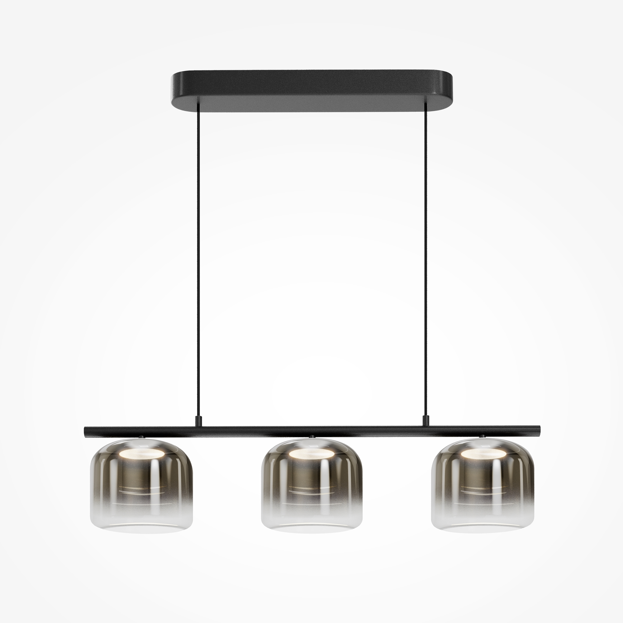 Lampa wisząca nowoczesna SPIRITO MOD286PL-L12B3K, czarno-dymiona, LED 14 W 3000 K – Maytoni
