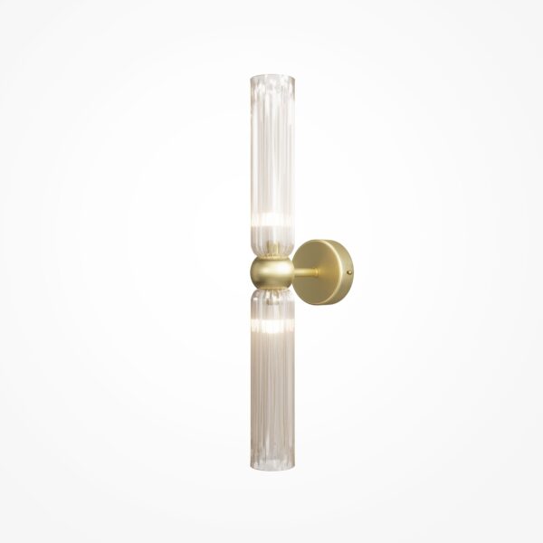 Kinkiet nowoczesny ANTIC MOD302WL-02CG1, złoty / koniakowy, 2×G9 – Maytoni