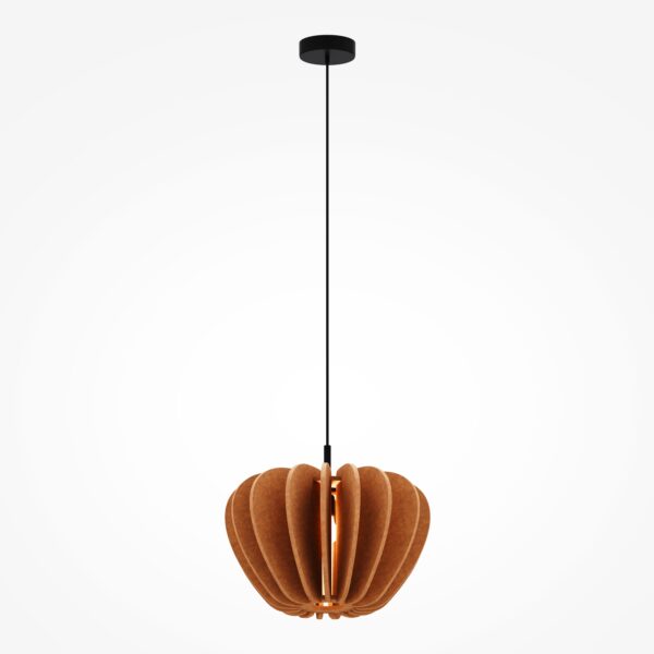 Lampa wisząca nowoczesna CAMBIO MOD398PL-01BR, czarno-brązowa, 1×E27 – Maytoni