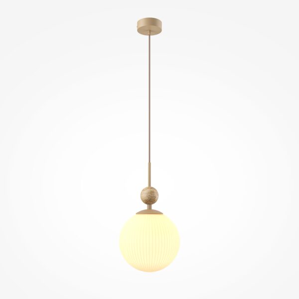 Lampa wisząca nowoczesna TAVO MOD453PL-01BG, beżowa, 1×E27 – Maytoni