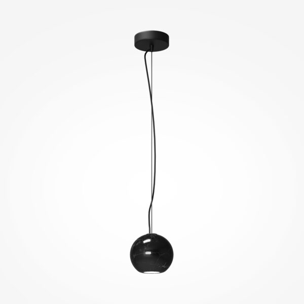 Lampa wisząca nowoczesna BASIC TEXTURE MOD461PL-01B, czarna, 1×GU10 – Maytoni