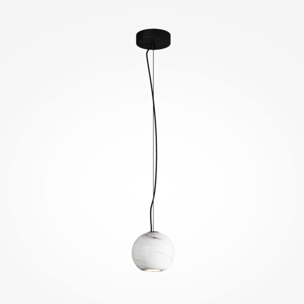 Lampa wisząca nowoczesna BASIC TEXTURE MOD461PL-01W, biała, 1×GU10 – Maytoni