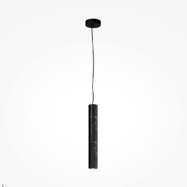 Lampa wisząca nowoczesna BASIC TEXTURE MOD461PL-L5BK, czarna, LED 5 W CCT 2700/3000/4000 K – Maytoni