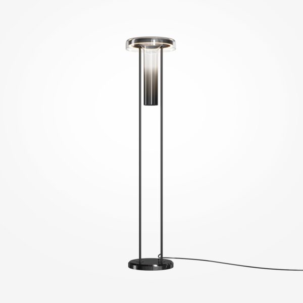 Lampa podłogowa nowoczesna IKEBANA MOD463FL-L24B3K, czarno-dymiona, LED 24 W 3000 K – Maytoni