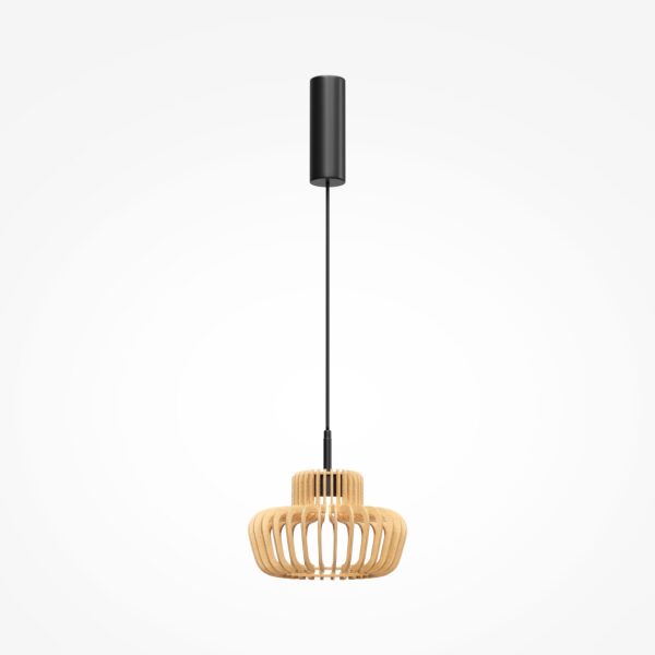 Lampa wisząca nowoczesna NAMIKI MOD465PL-L12BK2, czarno-beżowa, LED 14 W CCT 2700/3000/4000 K – Maytoni