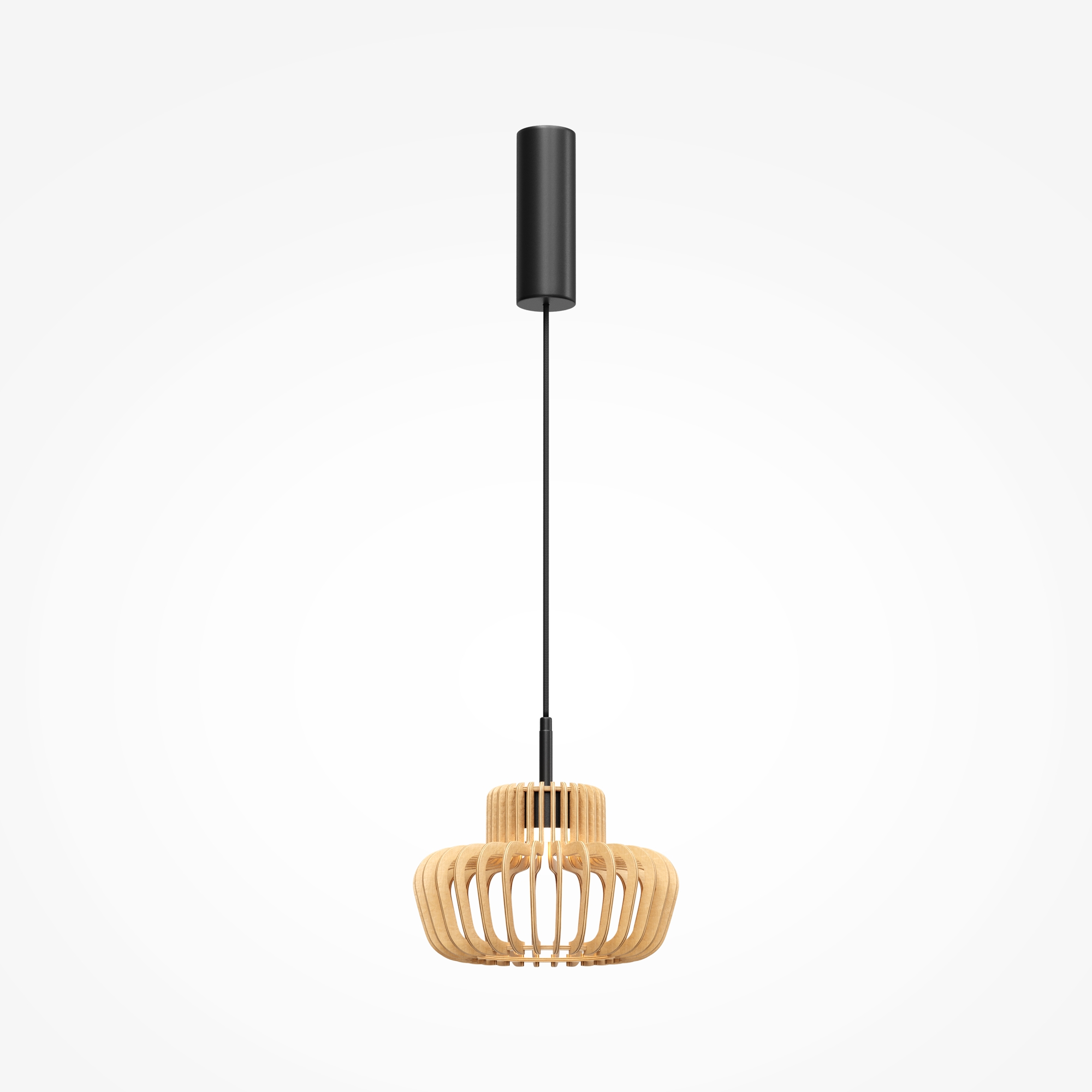 Lampa wisząca nowoczesna NAMIKI MOD465PL-L12BK2, czarno-beżowa, LED 14 W CCT 2700/3000/4000 K – Maytoni