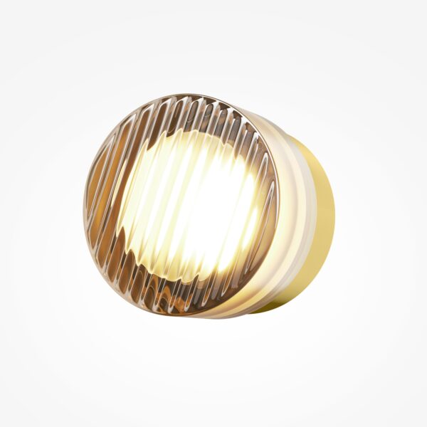 Kinkiet nowoczesny OLO MOD493WL-L6BSK1, mosiądz / bursztynowy, LED 6 W CCT 2700/3000/4000 K – Maytoni