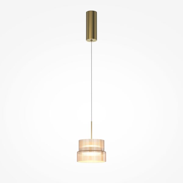 Lampa wisząca nowoczesna SCALA MOD496PL-L12BZK, brązowa / koniakowa, LED 12 W 3000 K – Maytoni