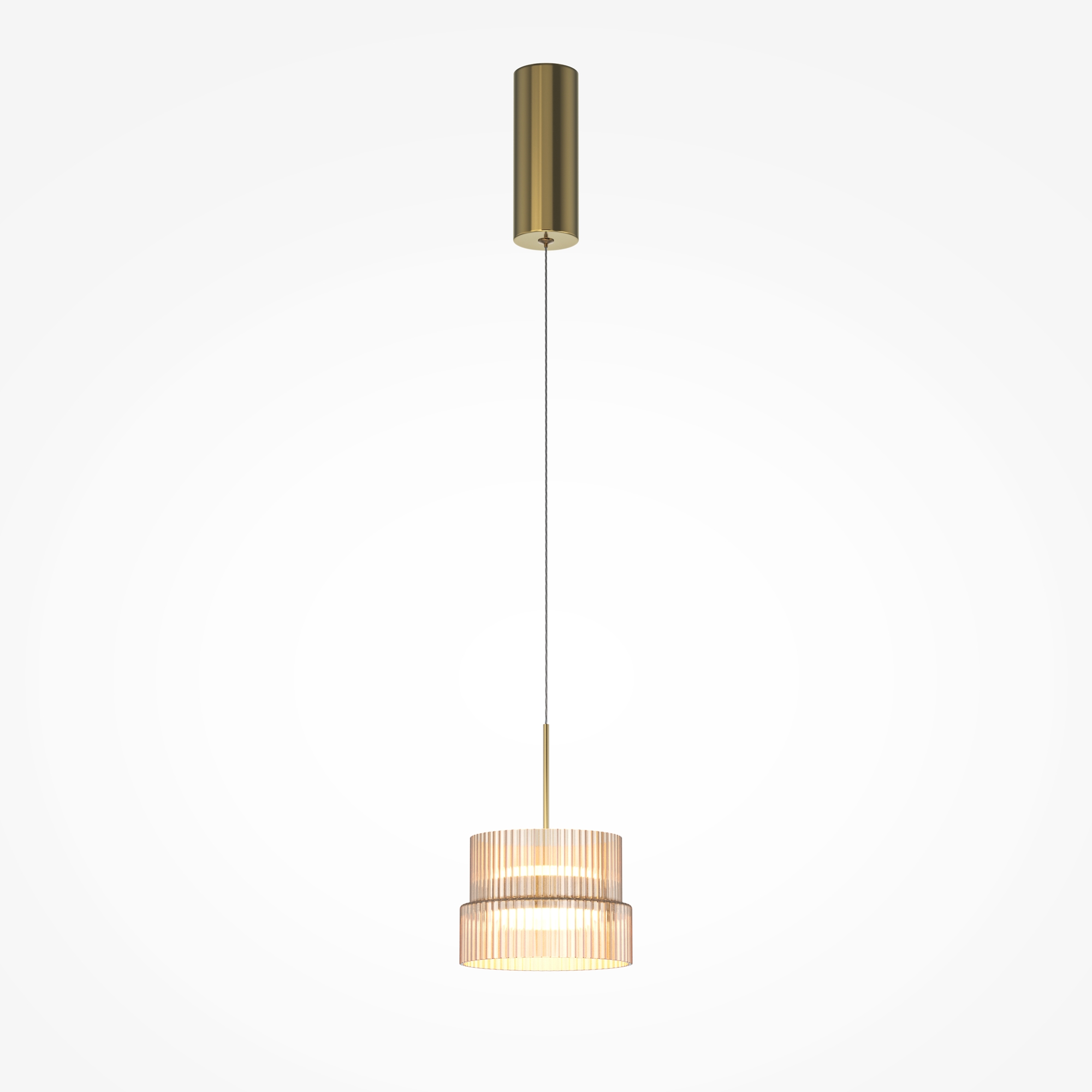 Lampa wisząca nowoczesna SCALA MOD496PL-L12BZK, brązowa / koniakowa, LED 12 W 3000 K – Maytoni
