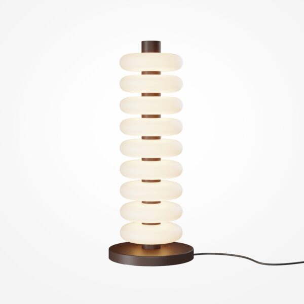 Lampa podłogowa nowoczesna NUVEM MOD497FL-L19BRK, brązowo-beżowa, LED 19 W 3000 K – Maytoni