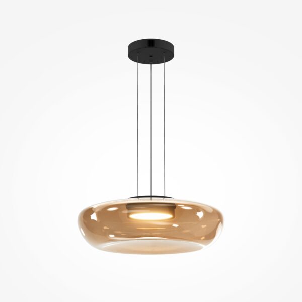 Lampa wisząca nowoczesna BASSA MOD501PL-L20BK, czarno-oliwkowa, LED 20 W 3000 K – Maytoni