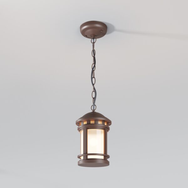 Lampa wisząca zewnętrzna SALAMANCA O031PL-01BR, brązowa, 1×E27 IP44 – Maytoni
