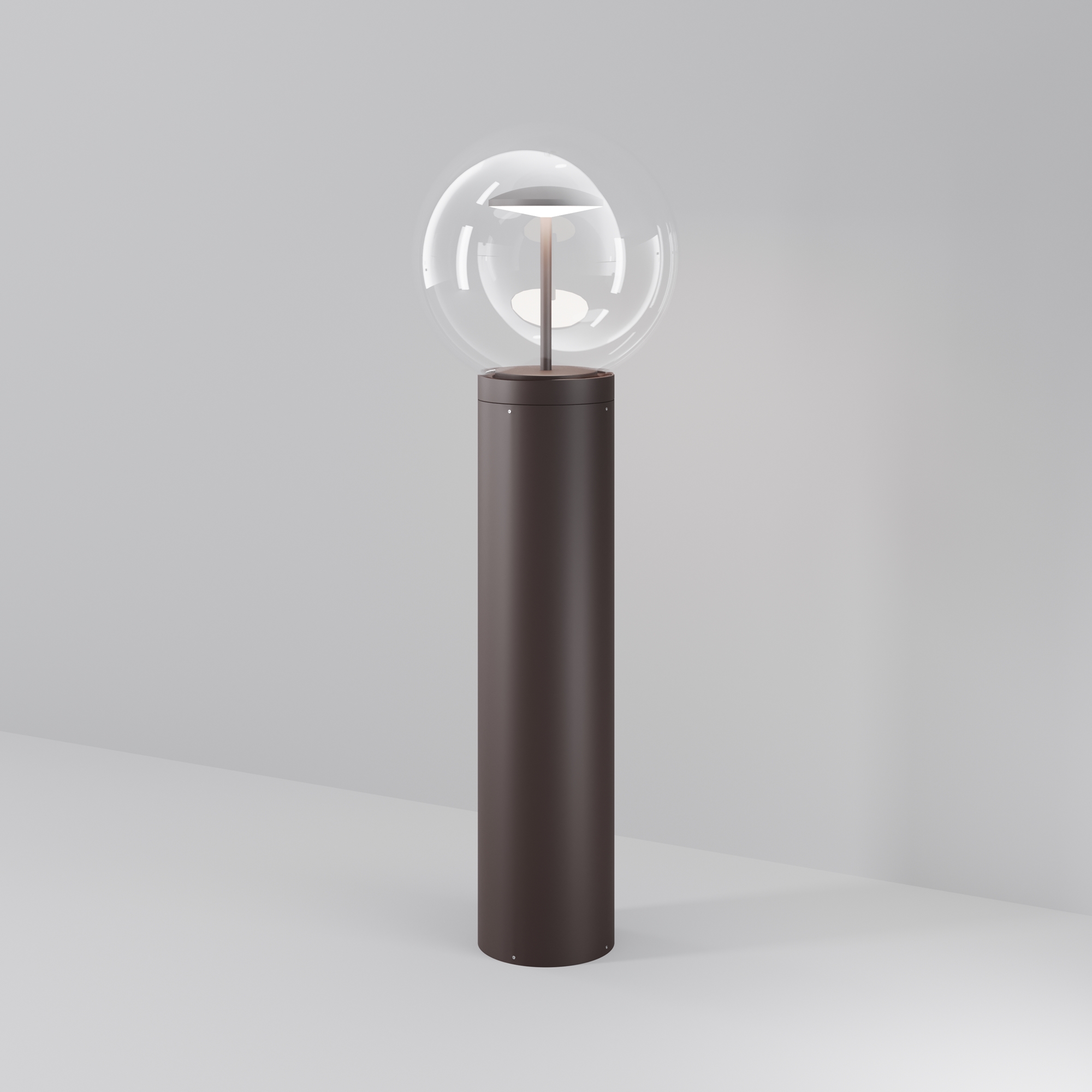 Lampa ogrodowa stojąca VELORA O139FL-L8BRK, brązowa, LED 8 W 3000 K IP65 – Maytoni