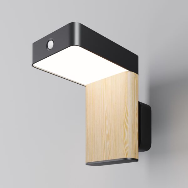 Kinkiet solarny NORDIS O140WL-L2BK, czarny, LED 2 W 3000 K IP65 – Maytoni