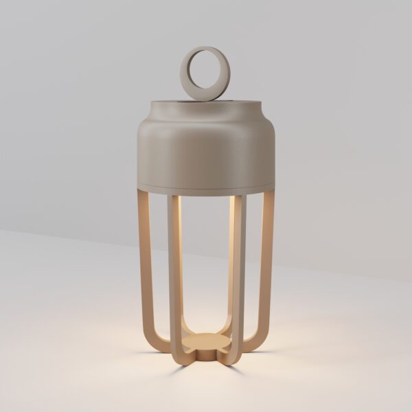 Lampa akumulatorowa zewnętrzna VETRA O144TL-L5BG3K, beżowa, LED 5 W IP54 – Maytoni