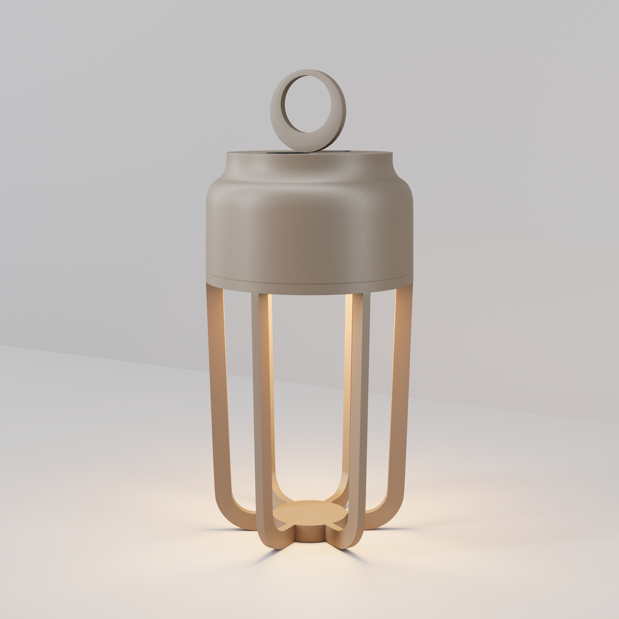 Lampa akumulatorowa zewnętrzna VETRA O144TL-L5BG3K, beżowa, LED 5 W IP54 – Maytoni
