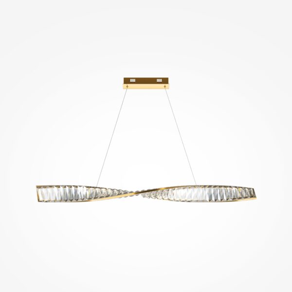 Lampa wisząca nowoczesna KRONE P097PL-L28BS3K, mosiądz, LED 27 W 3000 K – Maytoni