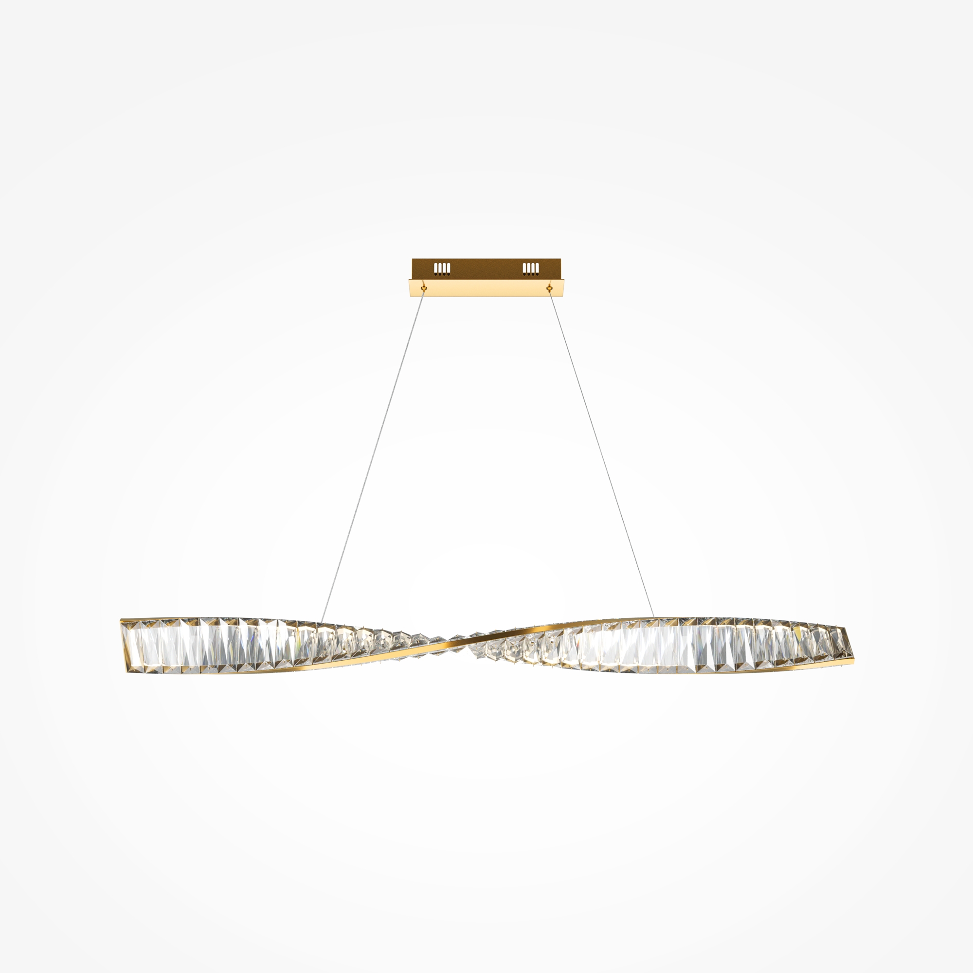 Lampa wisząca nowoczesna KRONE P097PL-L28BS3K, mosiądz, LED 27 W 3000 K – Maytoni