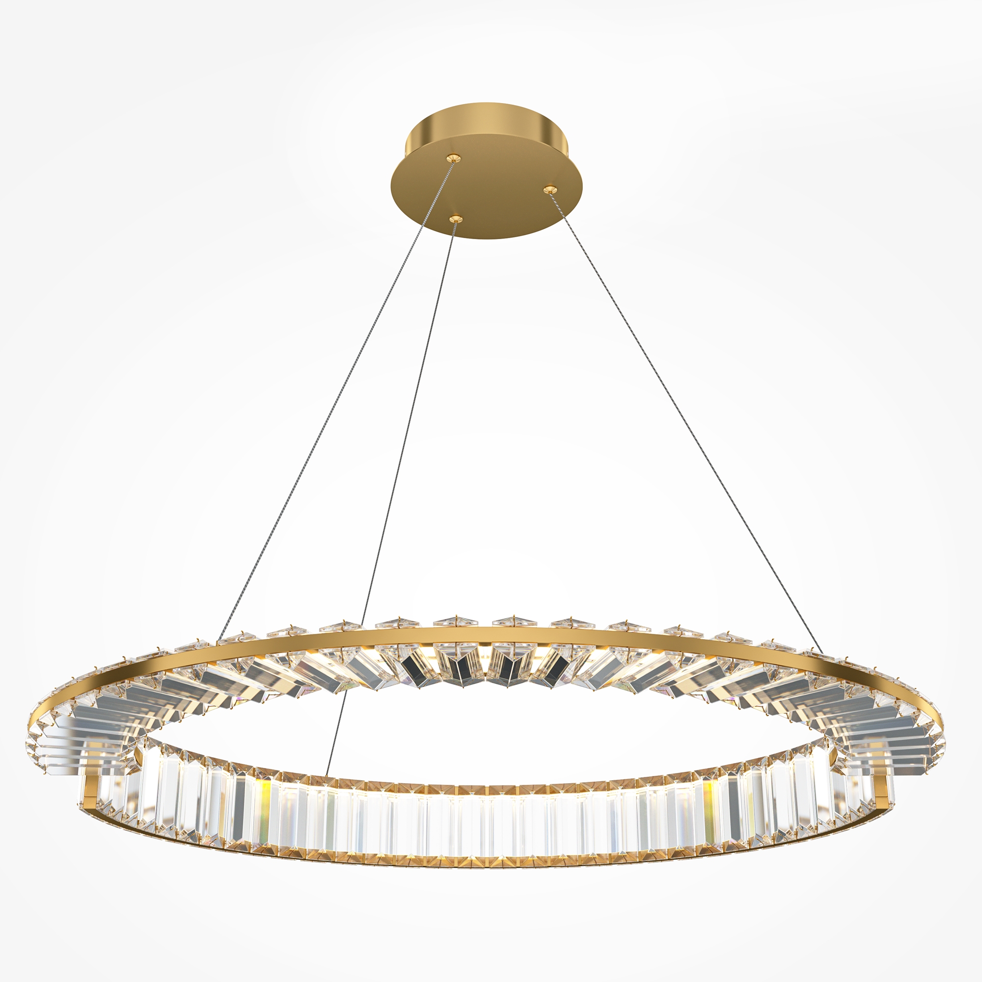 Lampa wisząca nowoczesna KRONE P097PL-L36BS3K1, mosiądz, LED 36 W 3000 K – Maytoni