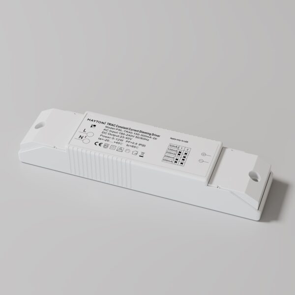 Zasilacz LED stałoprądowy TRIAC PSL-TR40-150-300mA-DE, biały, 12 W – Maytoni
