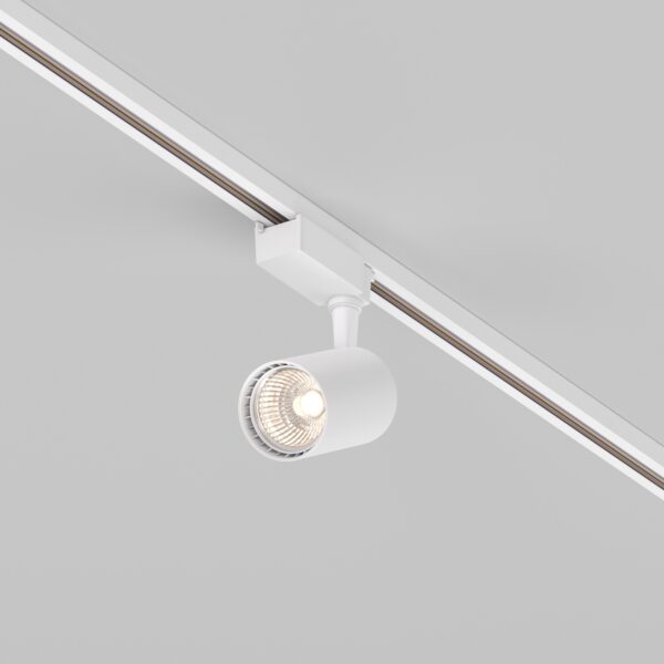 Reflektor do szyn 1-fazowych UNITY VUORO TR003-1-10W3K-S-W, biały, LED 10 W 3000 K – Maytoni