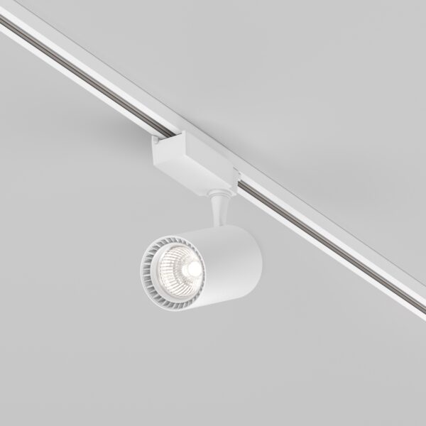 Reflektor do szyn 1-fazowych UNITY VUORO TR003-1-26W4K-S-W, biały, LED 26 W 4000 K – Maytoni