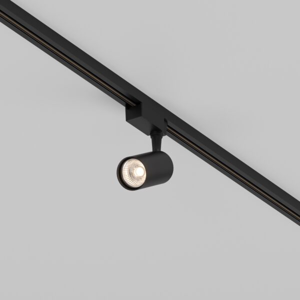 Reflektor do szyn 1-fazowych UNITY VUORO TR003-1-6W3K-S-B, czarny, LED 6 W 3000 K – Maytoni