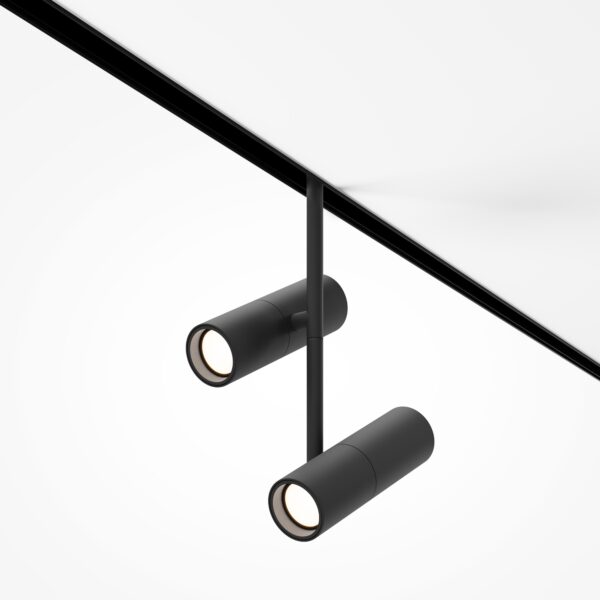 Reflektor do szyn magnetycznych EXILITY ELTI DUO TR005-2-2X12W3K-B, czarny, LED 24 W 3000 K – Maytoni
