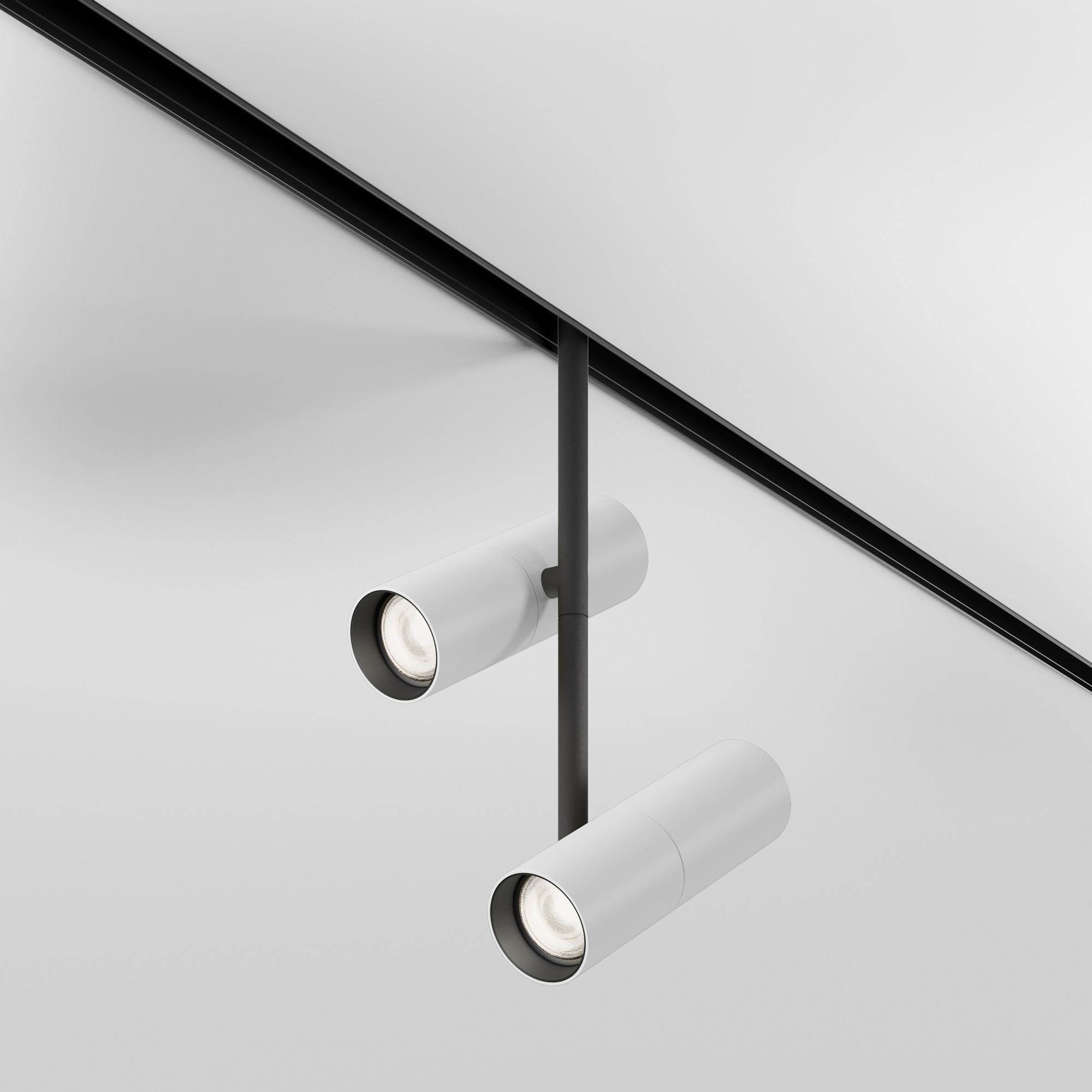 Reflektor do szyn magnetycznych EXILITY ELTI DUO TR005-4-2X12W-DS-BW, czarny, LED 24 W – Maytoni