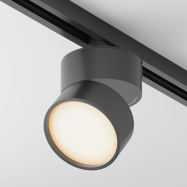 Oprawa do szyn 1-fazowych UNITY ONDA TR007-1-12W2.7K-B-1, czarna, LED 12 W 2700 K – Maytoni