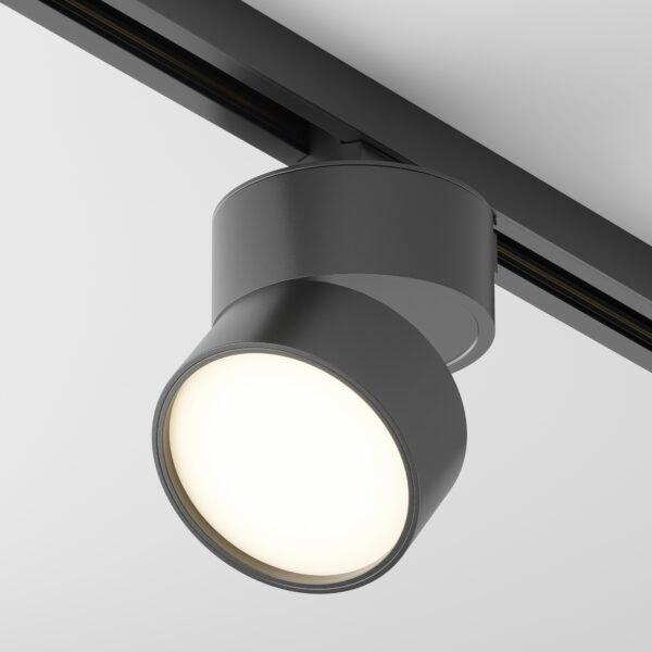Oprawa do szyn 1-fazowych UNITY ONDA TR007-1-12W3K-B, czarna, LED 12 W 3000 K – Maytoni